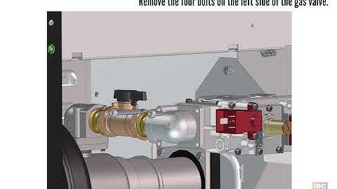 Gas valve replacement on an IBC EX400/500 commercial boiler