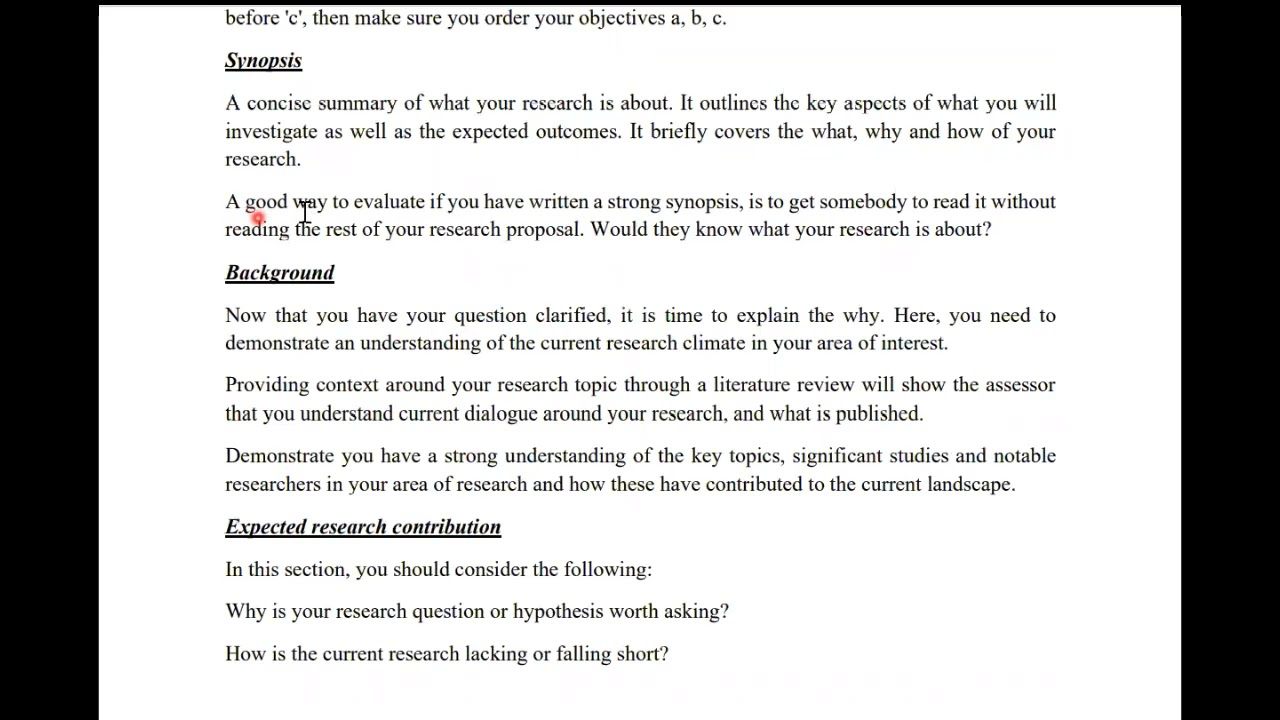 A Guide on How to Write a Strong Research Proposal - YouTube