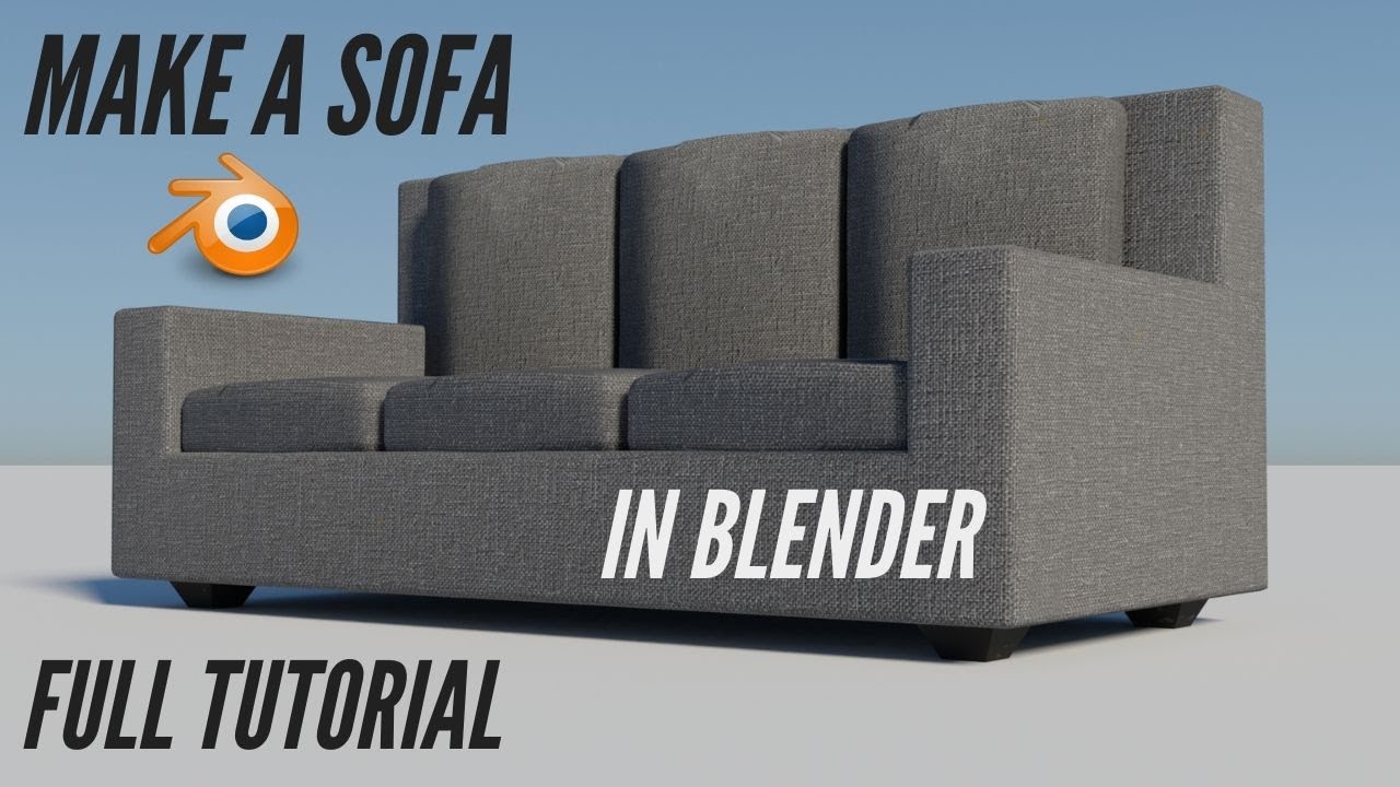 Make a Sofa in Blender | Blender Project | Blender Tutorial
