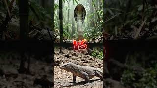 King Cobra vs Komodo Dragon 🐍🦎 Deadly Predator Comparison! #ytshorts #animal comparison