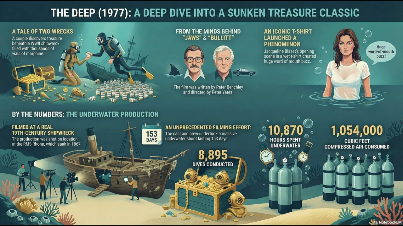 Deep Dive into the Movie The Deep (1977) Peter Benchley Nick Nolte Jacqueline Bisset Robert Shaw