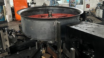 HOGI Auto hydraulic Flange clanging and punching machine for Ventilation axial fan centrifugal fan