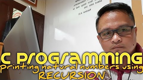 C Programming - printing natural numbers using recursion concept