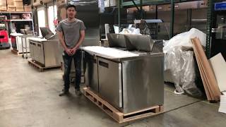 60 ins Salad Sandwich Prep Table Refrigerator RESTAURANT EQUIPMENT