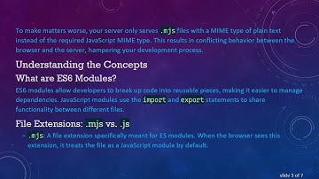 Understanding the .mjs File Extension and MIME Type in JavaScript ES6 Modules