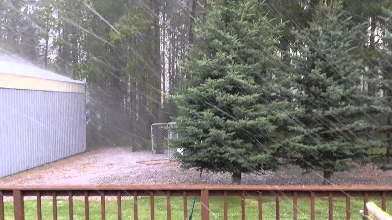 Hail storm july 23 70 mph winds - YouTube