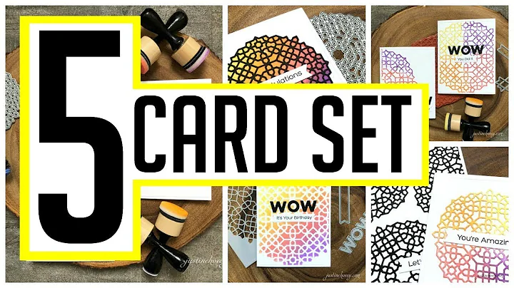 5 Card Set: Coordinating Dies, Stencils & Stamps