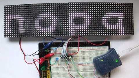 RGB フルカラー ドットマトリクス LEDパネル 連結表示 Adafruit RGB LED matrix panel