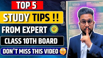 TOP 5 STUDY TIPS FROM EXPERT | 10TH BOARD EXAM 2025 | JR TUTORIALS |