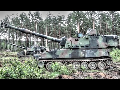 Paladin Self-Propelled Howitzer In Action