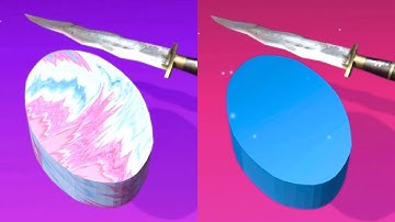 ASMR Slicing Game! Top Mobile Game! Relaxing sounds! Satisfying Video