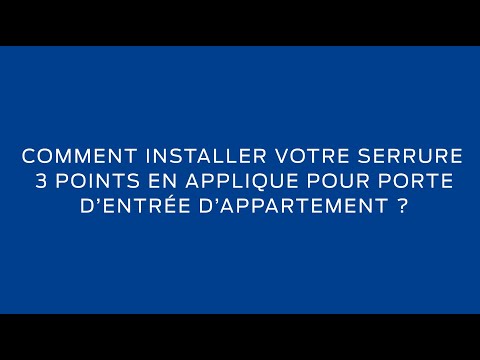 Comment installer votre serrure 3 points en applique BRICARD pour porte d'entrée d'appartement ? - video from BRICARD