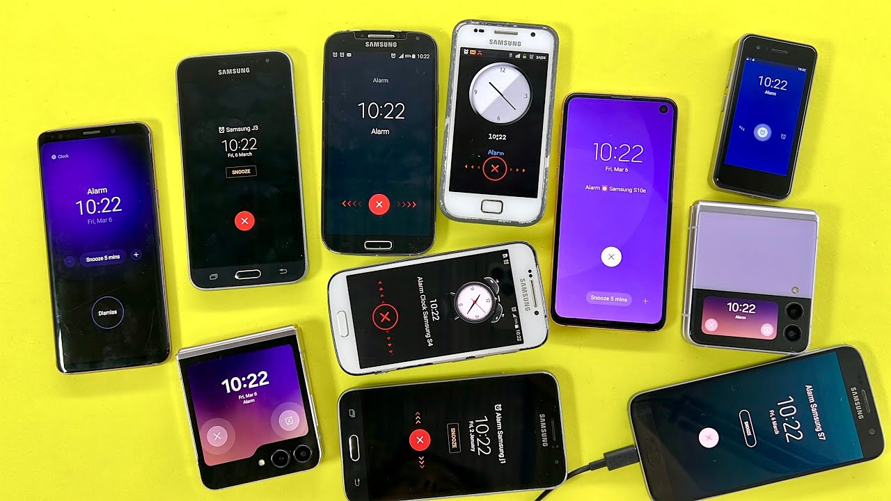 Crazy Alarm Clocks Samsung Galaxy S-Series Splus/S4/ S7/ S9/ S10e | Z Flip3/ Z Flip5 | J3/ J1 