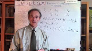 Unizor - Probability - Random Variables - Variance
