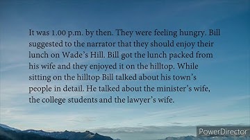 The Hack Driver ( by Sinclair Lewis ) Class 10th