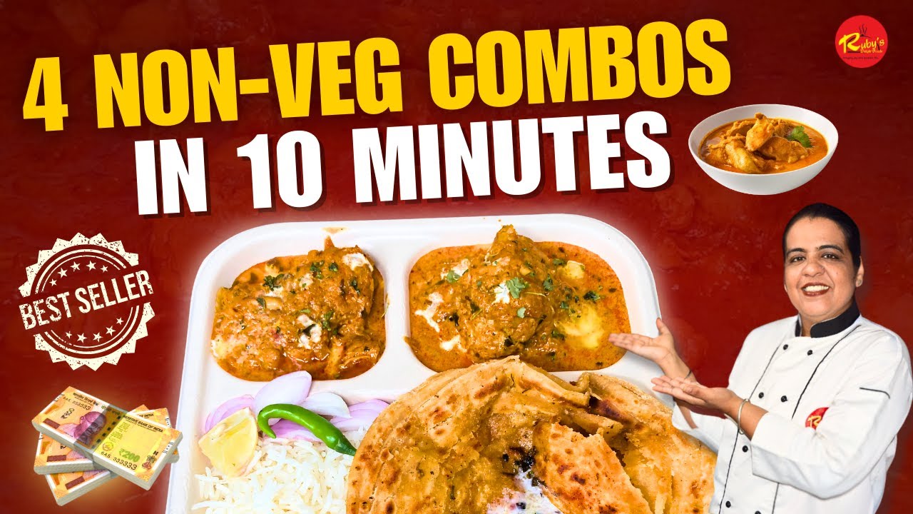 4 Non-Veg Combos from 1 Chicken Curry Base | Fast & Profitable Cloud Kitchen Ideas