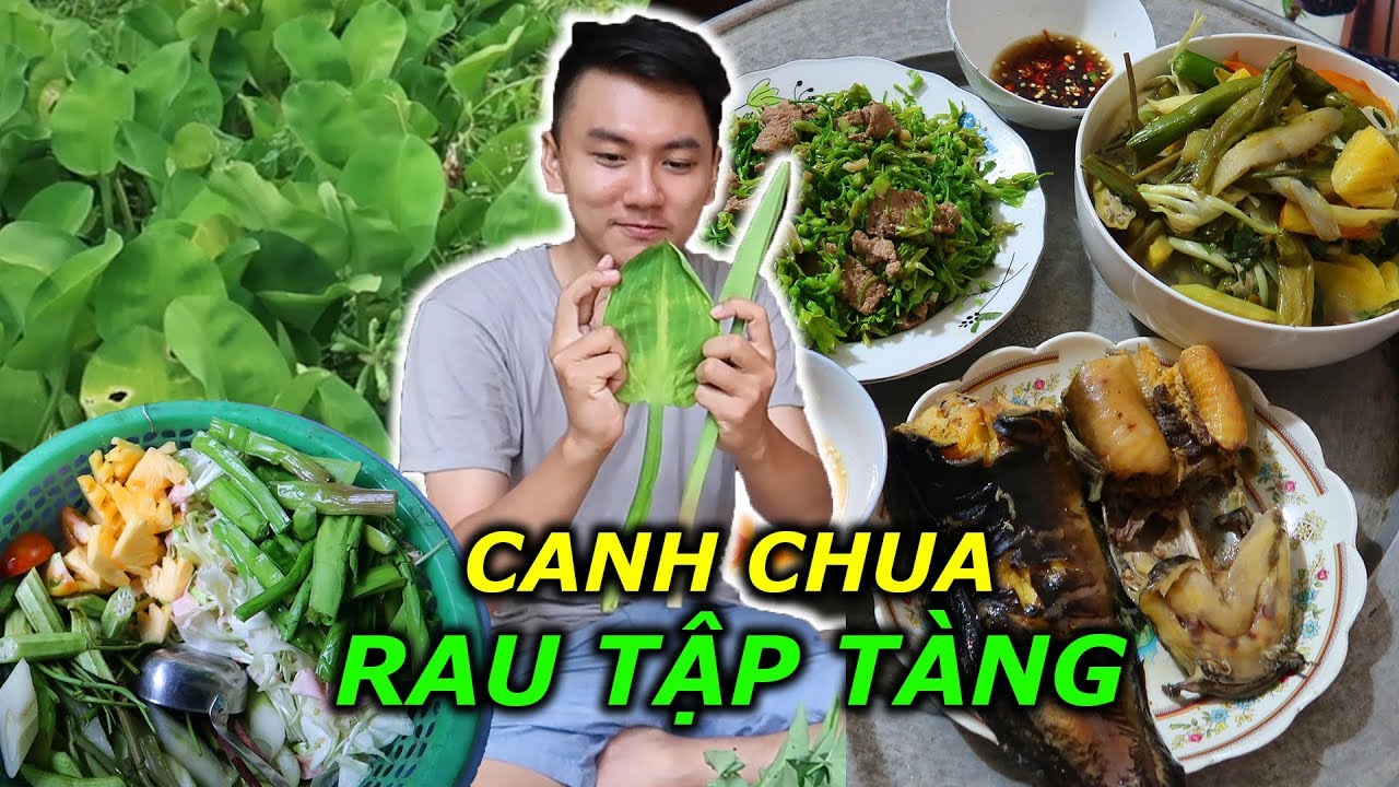 Canh chua RAU TẬP TÀNG, LÁ TAI VOI |Nấu cơm đãi Mẹ - YouTube