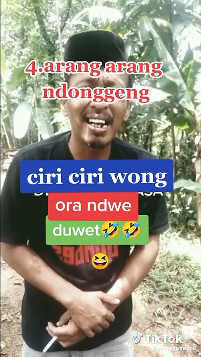 CIRI-CIRI ORA NDUWE DUIT 😂😂