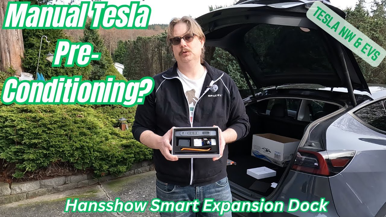 Ultimate Hansshow Smart Dock Tesla Upgrade for Uber Drivers & Parents? Plus Manual Pre-Conditioning!