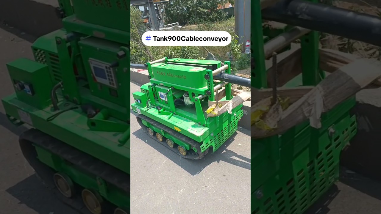 Tank 900 Cable conveyor,cable pulling and wlking,climbing and pulling the cable is more powerful.💪