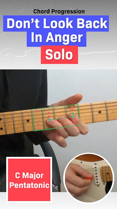 How to play the solo on 'Don't Look Back In Anger' by Oasis