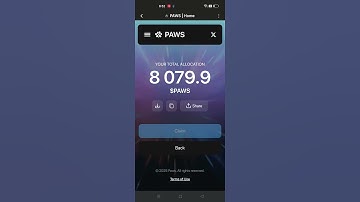 Paws Airdrop Allocation Live | Paws Claim live #paws #airdrop #crypto