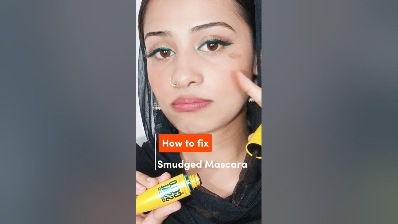 How to fix Smudge mascara mascara youtubeshorts viralmakeuphack 