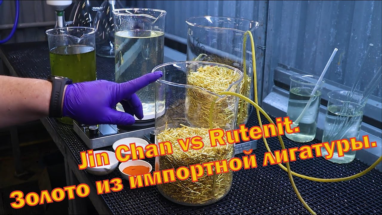 Рутенит против Jin Chan. Золото из импортной лигатуры.