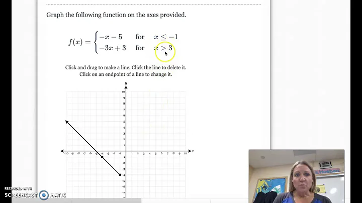DeltaMath Graphing Piecewise Functions (Level 1)
