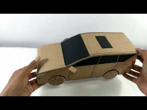 Cara membuat mobil mainan dari kardus  - innova reborn ide daur ulang. 