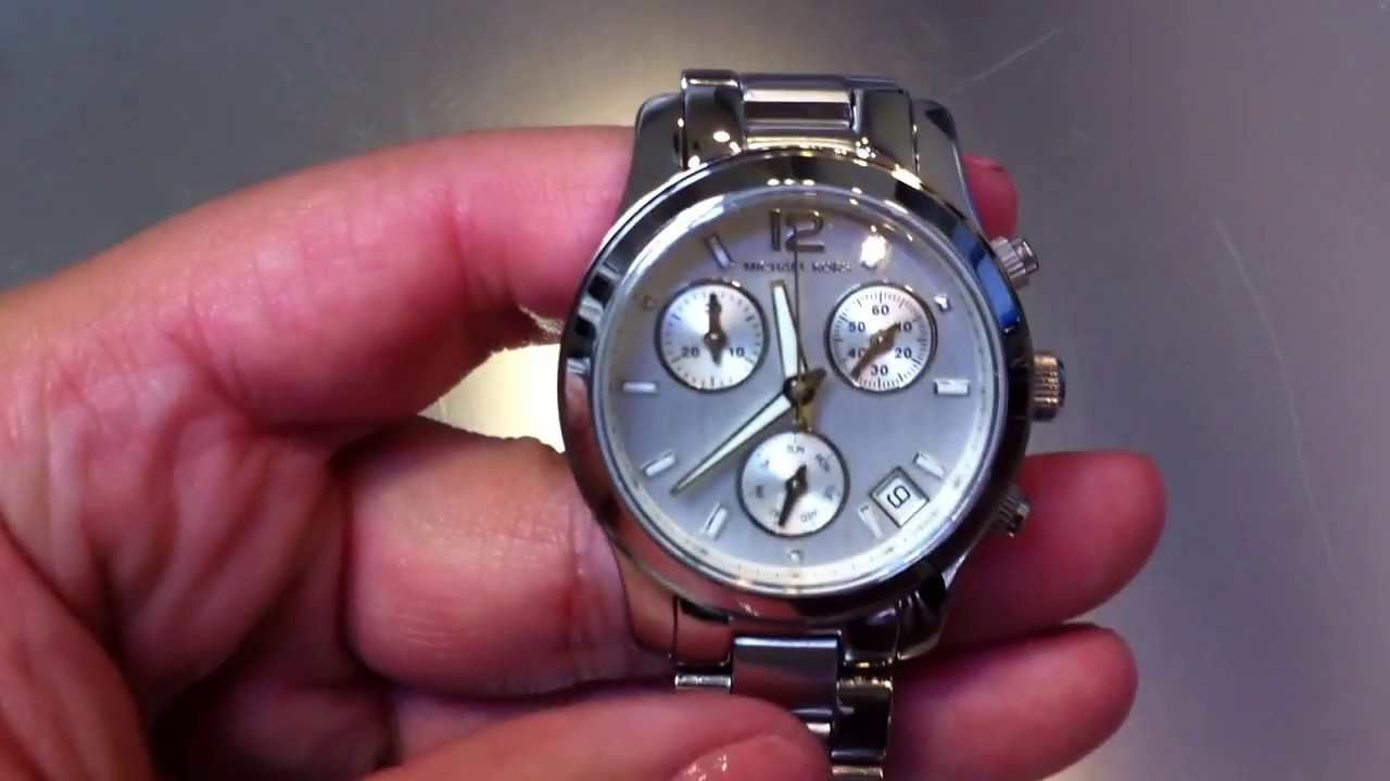 Women's Michael Kors Chronograph Watch MK5428 - YouTube