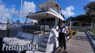 Prestige M48 Yacht Walkthrough | A New Standard in Space, Comfort & Modern Luxury | #prestigeyachts