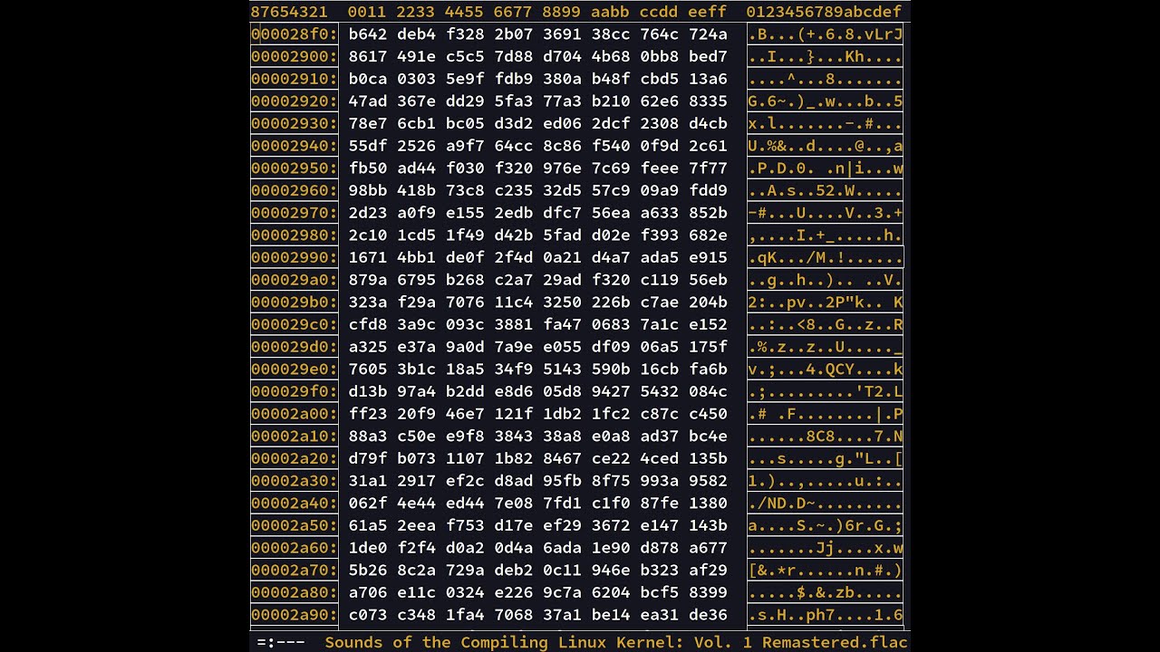 Sounds of the Compiling Linux Kernel: Vol 1 Remastered - YouTube