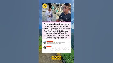 Beginilah Perbedaan 2 Orang Yang Sudah naik Haji, Jika Anda Haji, Haji Yang Mana? #viralvideo #short