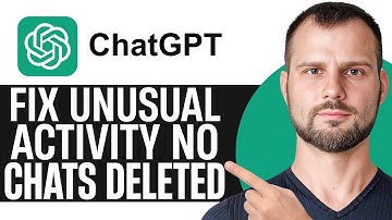 How to Fix ChatGPT Unusual Activity Error Without Losing Your Chats 😮📲