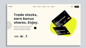 Responsive Investment Platform Landing Page | React | Material UI