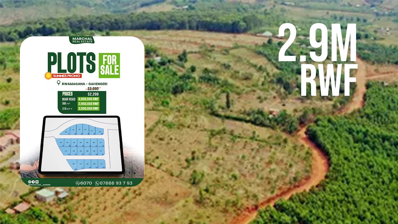🚨DEAL y' #IBIBANZA Guhera kuri 2,900,000 Rwf i GAHENGERI ahantu uba WITEGEYE KIGALI I ni Heza Cyane