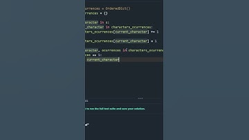 codesignal first not repeating character mas soluciones python pt2