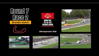 Rd7 Sat Race 11 BMCRC F1 and F2 sidecars Brands Hatch 20th September 2025