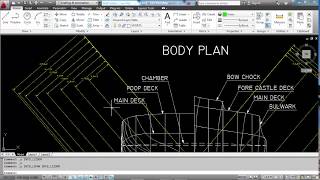 Membuat Rencana Garis atau Lines Plan, Sent Line