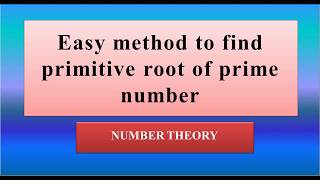 Easy method to find  primitive root of prime number screenshot 4