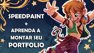 ☆ COMO MONTAR UM PROJETO DE ILUSTRAÇÃO PARA PORTFOLIO ☆ || Speedpaint (PT-BR) || Gabi Tozati