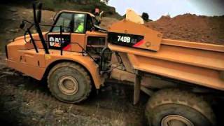 Cat® B Series Articulated Trucks in Action