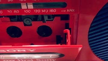 Sony CFM-2000 - Cassette Player Noise Close Up, Rewind, Fast Forward Operation