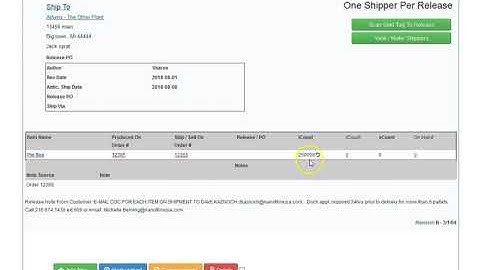 Create a release / pick ticket for an order in CartonERP