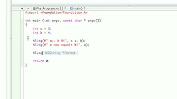 Objective-C Tutorial - Lesson 3: Part 2: Compound Assignment Operators