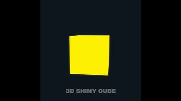3D Shiny Cube Animation | Motion Graphics