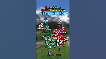 What Is The Second Most Spoken Language In Western Europe? #map #mapper #mapping #europe #geography 
