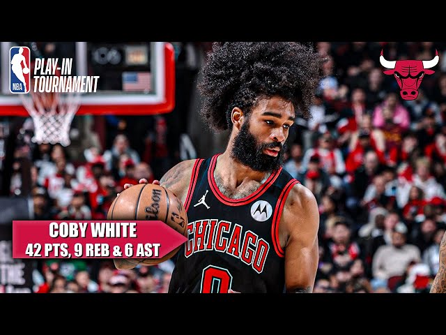 COBY WHITE DROPS A CAREER-HIGH 42 PTS TO LEAD BULLS TO PLAY-IN WIN 🔥 | NBA on ESPN