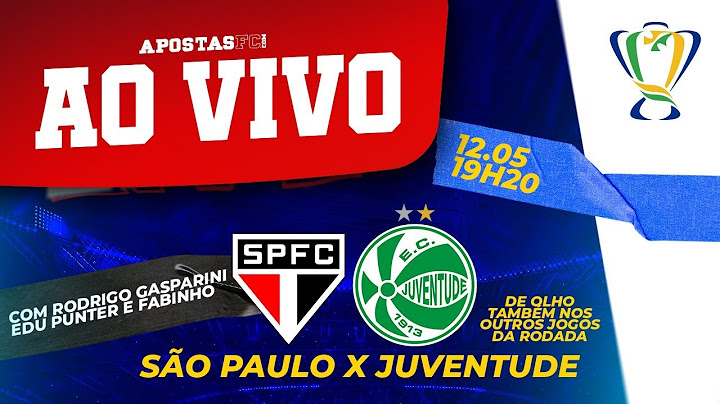 🔴 SÃO PAULO X JUVENTUDE - AO VIVO | COPA DO BRASIL - 3ª FASE | COM NARRAÇÃO